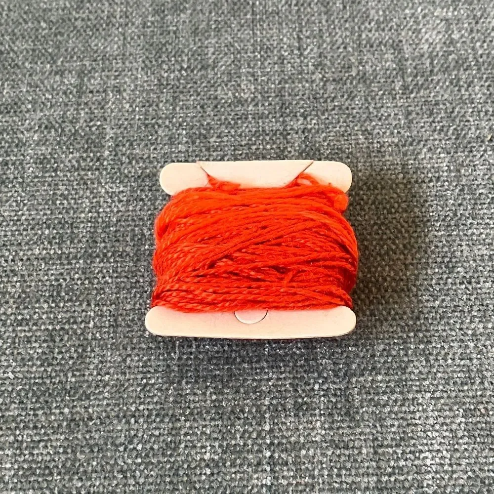 Orange Needlepoint Thread Yarn